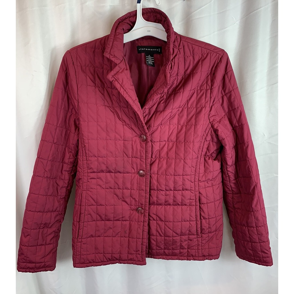 Statements‎ Women's Quilted Style Light Weight jacket coat Size M Medium